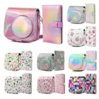 Для Fujifilm Instax Mini 9 Mini 8 чехол из искусственной кожи для камеры Сумка на ремне сумка для переноски Instax Mini сумки + 96 альбом с карманами