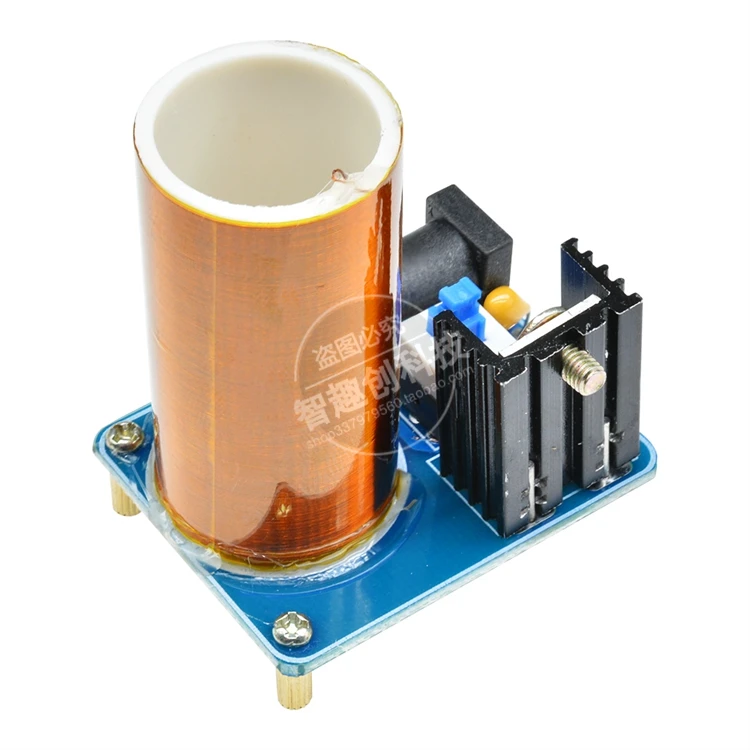 BD243 мини Tesla coil kit магический реквизит DIY запчасти arc gap освещение музыкальная