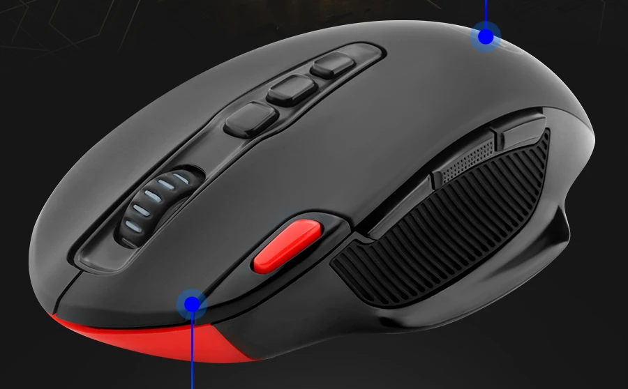 Redragon SHARK M688 Беспроводная программируемая игровая мышь 5000 dpi 10 кнопок эргономичная для overwatch геймерская мышь для ноутбука ПК компьютера