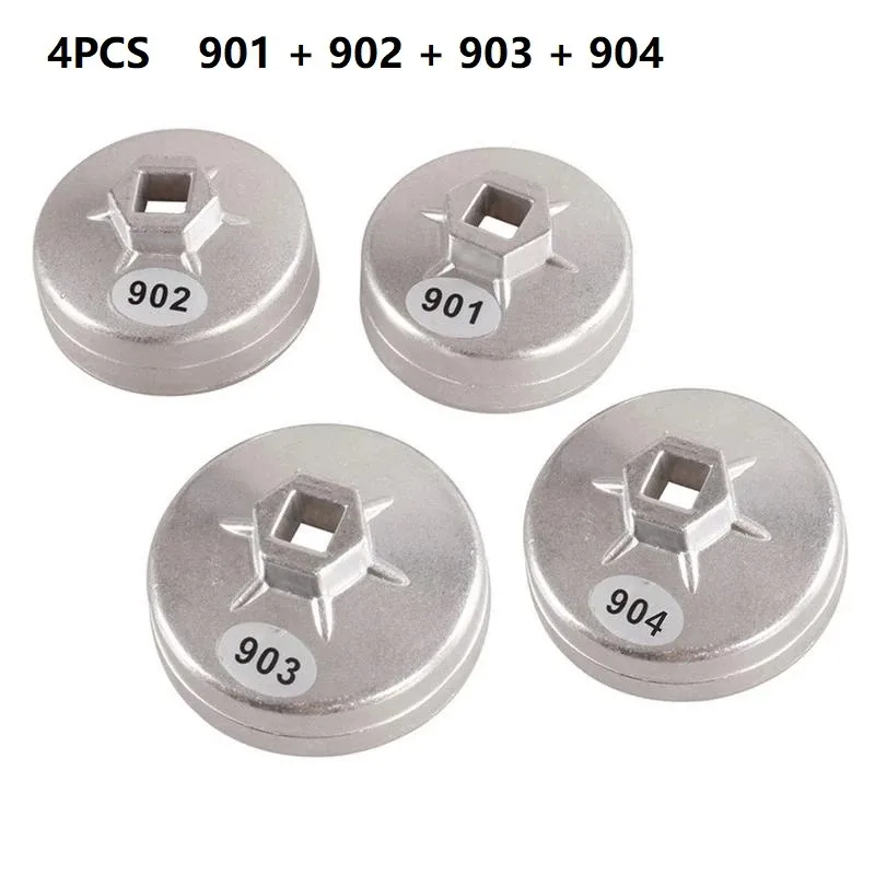 

4PCS 901 902 903 904 Cap Socket Wrench Hand Tools Drive Oil Filter Removel Tools Hand Tool Car.Accessories.