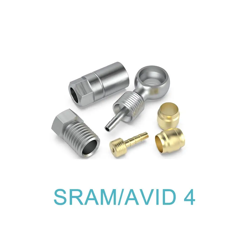 Велосипедные гидравлические шланговые переходники для Magura Shimano Formula SRAM Avid Olive соединительная вставка и адаптер - Цвет: SRAM-AVID 4