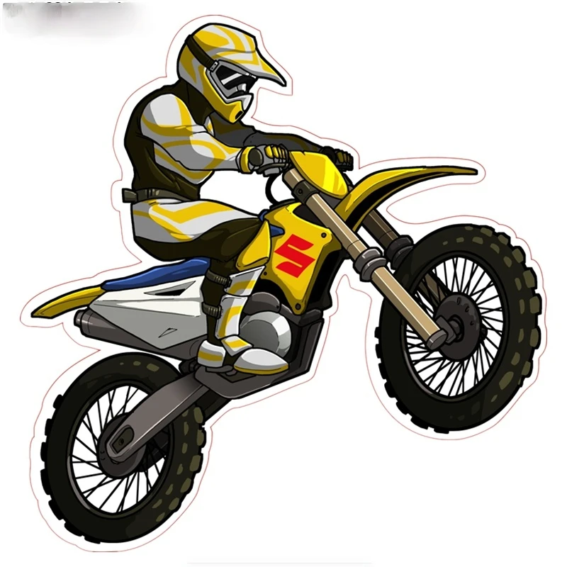 

15*14.5cm Motorcyclist Rider Motorcycle Car Sticker Biker on Board Colorful Stickers Auto Automobile Decals