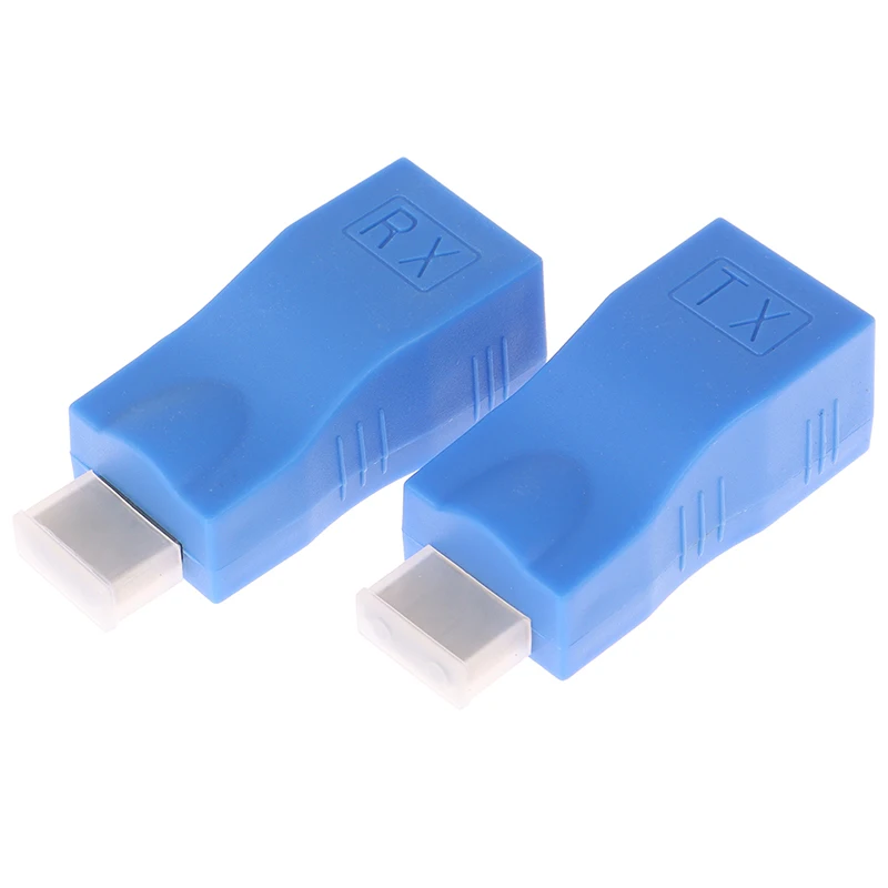 2 шт. 1080P MI удлинитель для RJ45 по Cat 5e/6 сетевой LAN Ethernet адаптер синий | Электроника