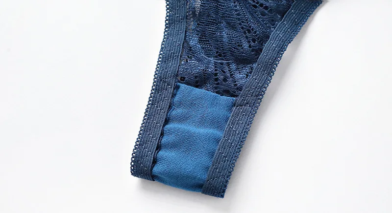 

Women Underpants Lace Sexy Perspective Thong Pants Solid Color European and American Shorts T Underpants