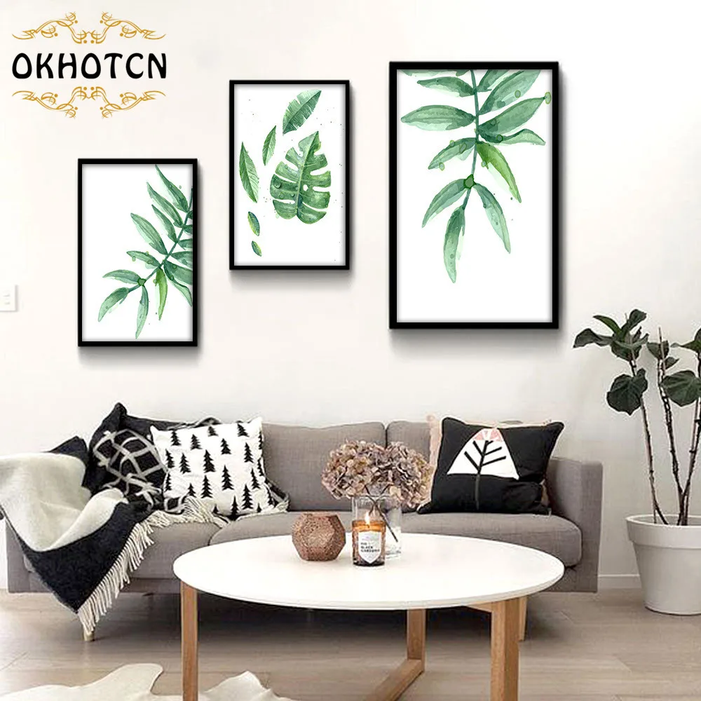 Современное минималистичное украшение для домашней комнаты акварельные