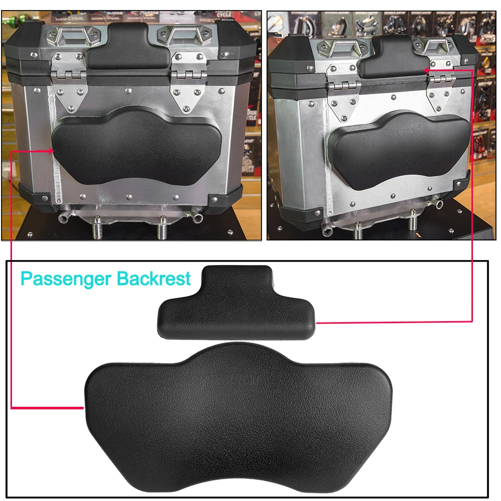 

R1250GS Passenger Backrest Back Pad Rear Saddlebag Trunk Sticker Top Case Box Cushion for BMW R1200GS F700GS F800GS F850GS ADV