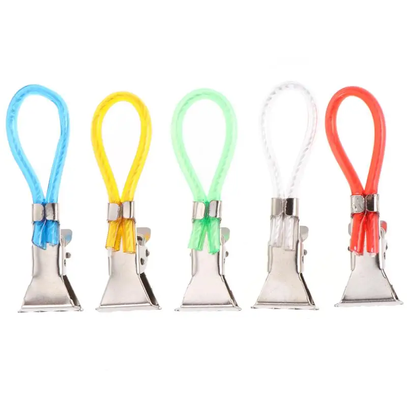 20 шт. металлические зажимы для полотенец пластиковые цветные веревки держатель