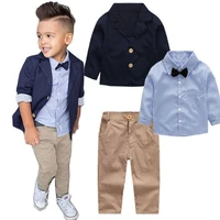 3pc spring autumn boys clothing set back to school outfit baby boys clothes sets little gentleman for 2 3 4 5 6 7 8 years boy