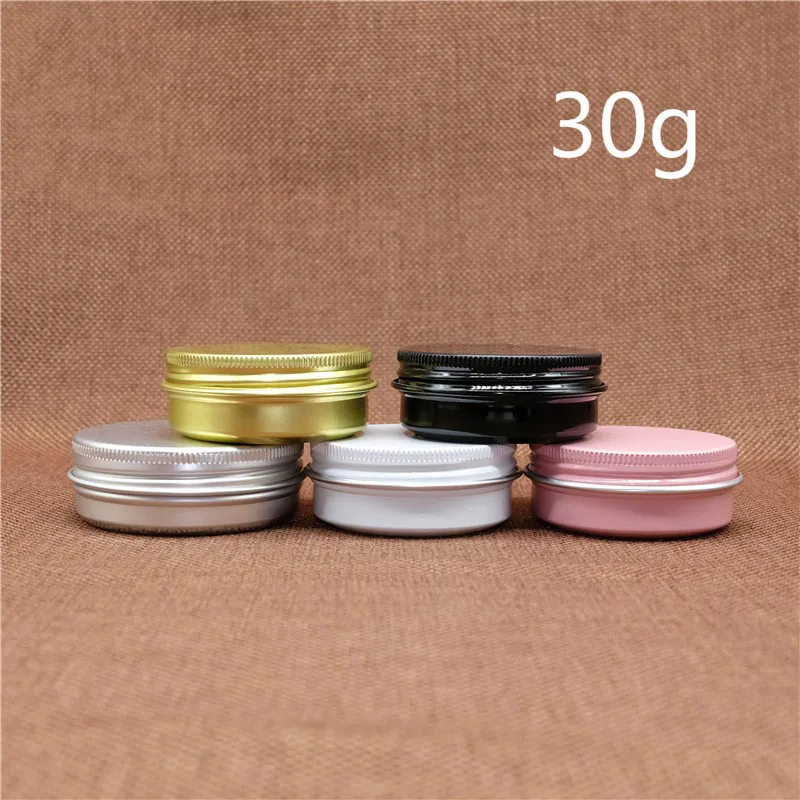 Алюминиевый многоразовый контейнер 30 г блеск для губ крем глаз вощеный Оловянная