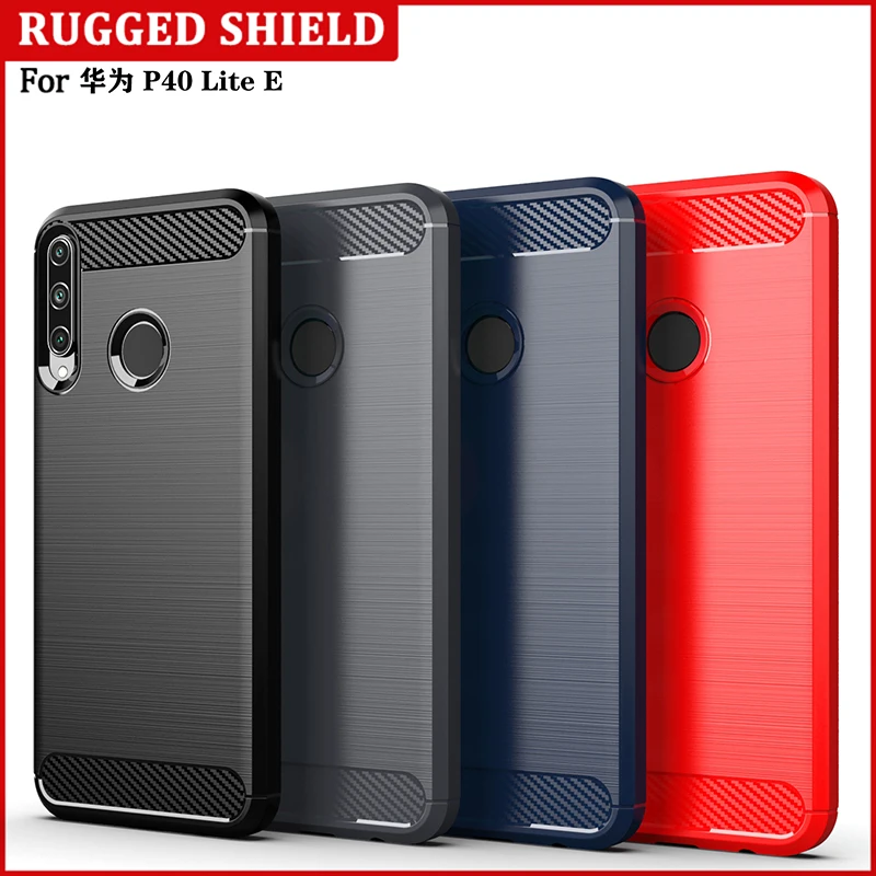 Чехол из углеродного волокна для Huawei P Smart 2020 Z smart + P20 P30 P40 lite E Pro 2019 Y3 Y5 Y6 Y7 Y9 Prime 2018
