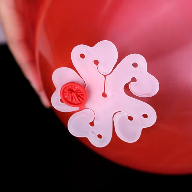 5 шт. 11 в 1 Сливовый цветок галстук латексный воздушный шар уплотнительные зажимы