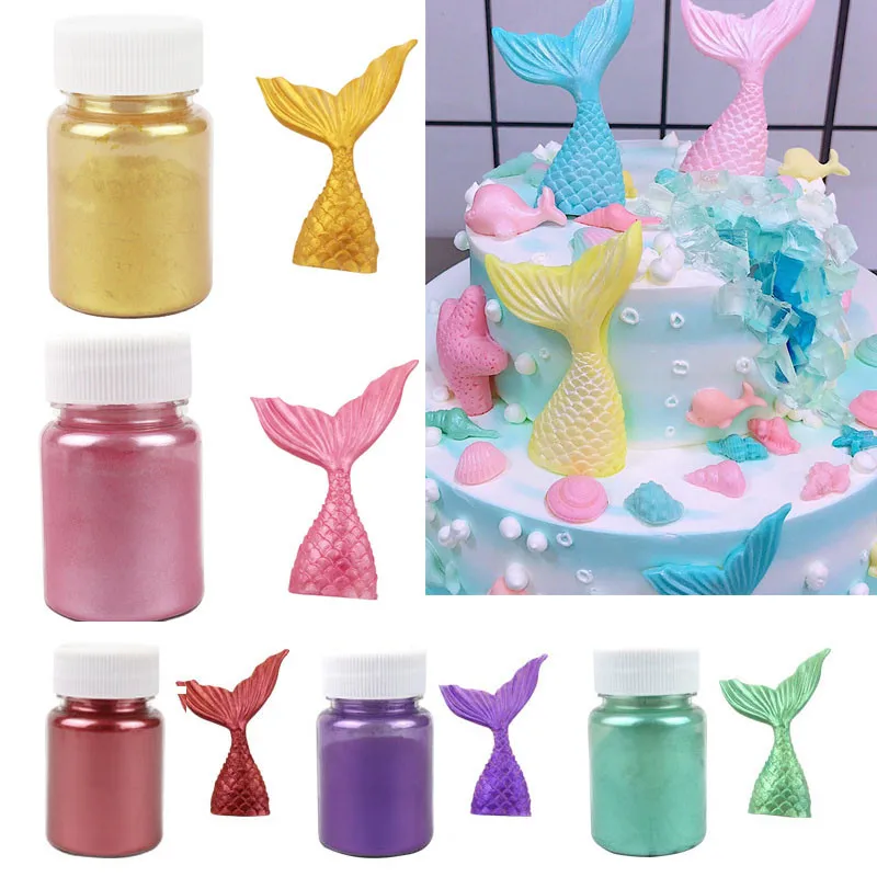 Съедобный золотой порошок для торта мусс торт помадка макарон шоколад украшение