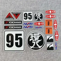 reflective motorcycle sticker bumper waterproof decalls for yokohama no 95 racer