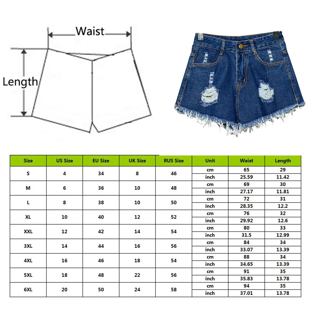 

2021 New Arrival Summer Casual Summer Denim Women Shorts High Waist Fur-lined Leg-openings Plus Sizes S-6XL Sexy Short Jeans