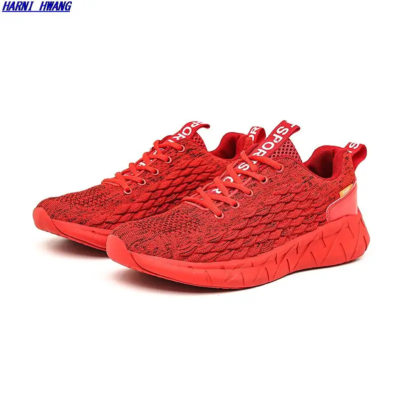 

2021 New Men's Sports Shoes, Fish Scale Running Shoes, Lightweight, Comfortable, Breathable Running Shoes, Korean Men's Shoes,
