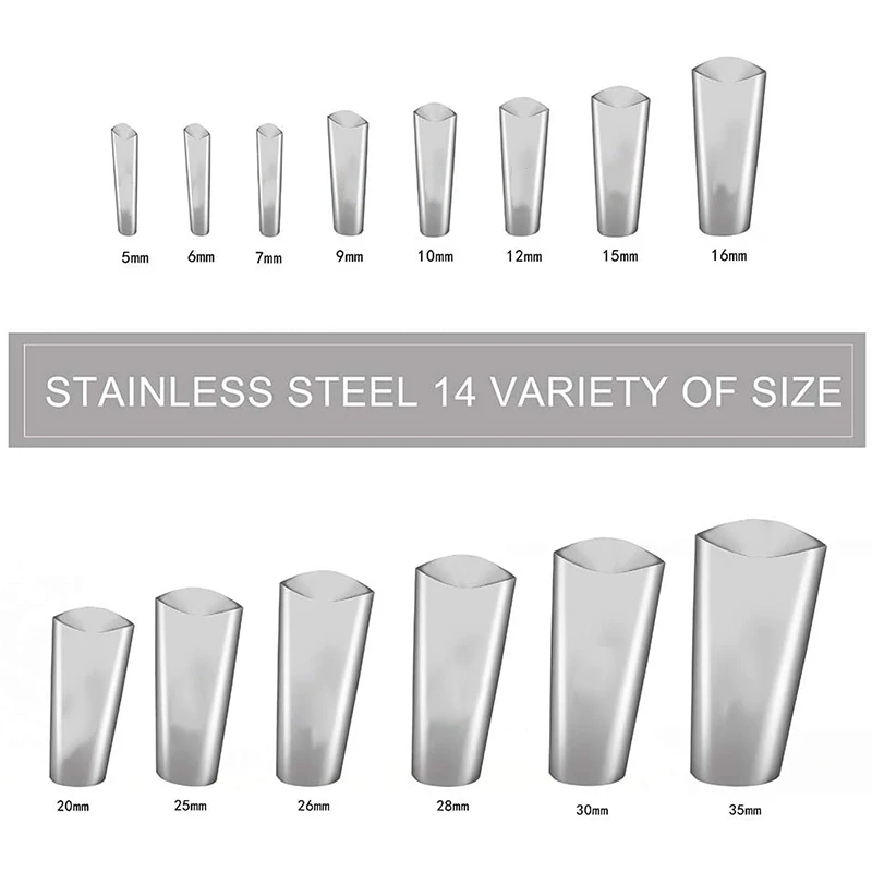 

19 Pieces Caulking Finisher Kit Stainless Steel Caulk Nozzle Applicator Caulking Tool for Kitchen Bathroom CNIM Hot