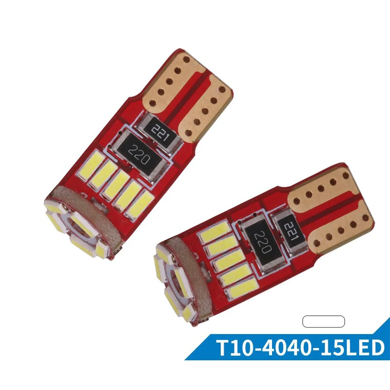 10x автомобиля 4014 15 SMD светильник T10 W5W 194 светодиодный s Canbus без ошибок авто