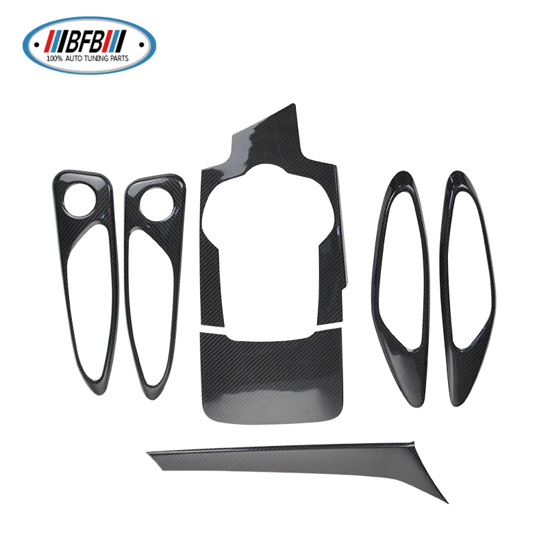 7 шт. для Alfa Romeo Giulia 2017 + сухая карбоновая внутренняя центральная консоль панель