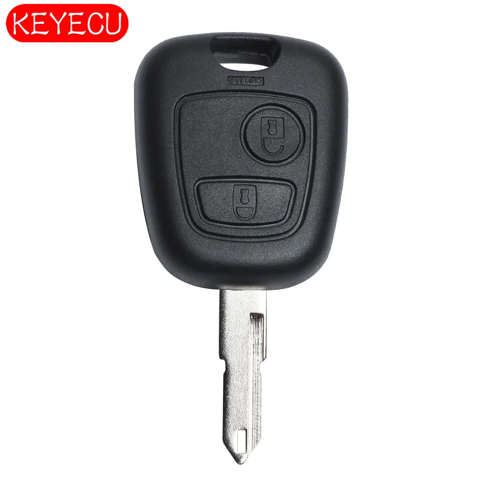 Keyecu дистанционный ключ 2 кнопки 433 МГц PCF7961 электронный чип внутри для Peugeot 206 207 CC