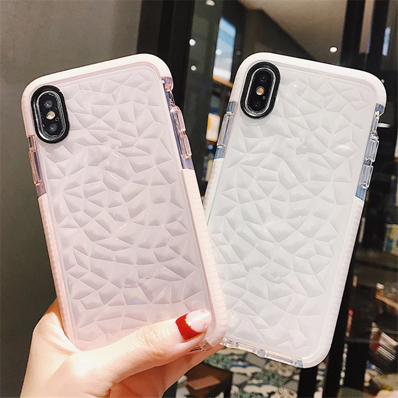 Желейный чехол для телефона iPhone X XR XS Max мягкий ТПУ прозрачный противоударный