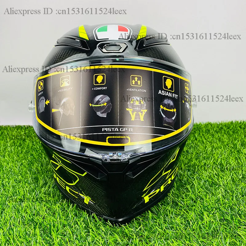 Full Face Motorcycle Helmet Pista GP R Project 3.0 Carbon Fiber Motocross Racing Motobike | Автомобили и мотоциклы