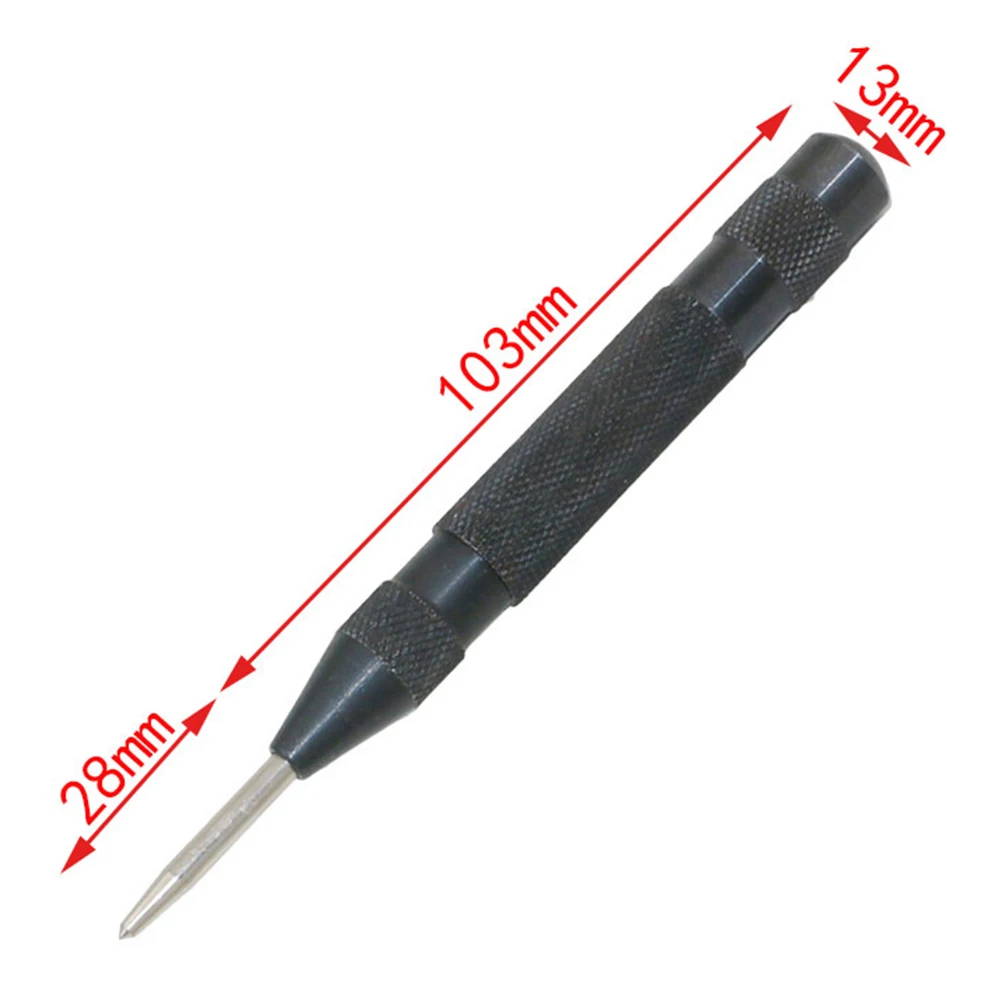 

Drill Bits Marking Hole Tool Woodworking Spring Loads Centre Pin Punch Strike Automatic Steel Black