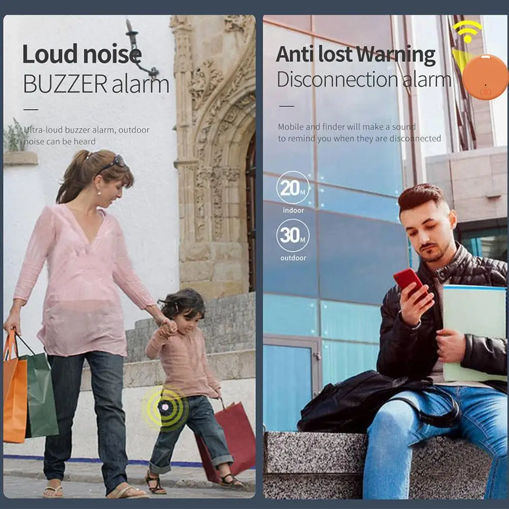 

Mini Pet Baby Waterproof Bluetooth GPS Smart Locator Tracker Tracking Anti-Lost Device Bluetooth for Valuables Kids Pet