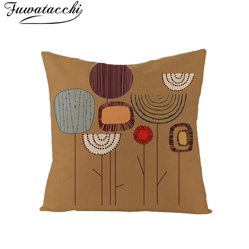 Постельное белье с геометрическим узором Fuwatacchi наволочка принтом одуванчиков