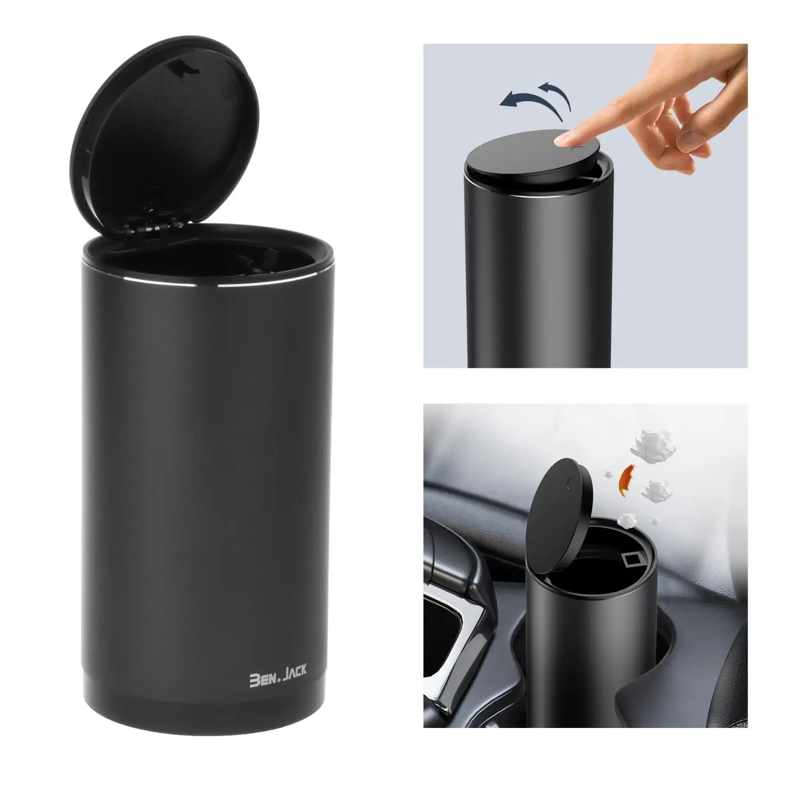 

Alloy ABS Car Trash Can Auto Organizer Storage Bag Car Garbage Bin Ashtray Dust Case Holder Car Accessories мусорное ведро