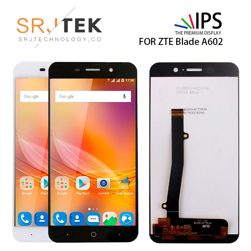 ЖК дисплей для ZTE лезвие A602 Дисплей сенсорный Экран без рамки аналогово цифровой