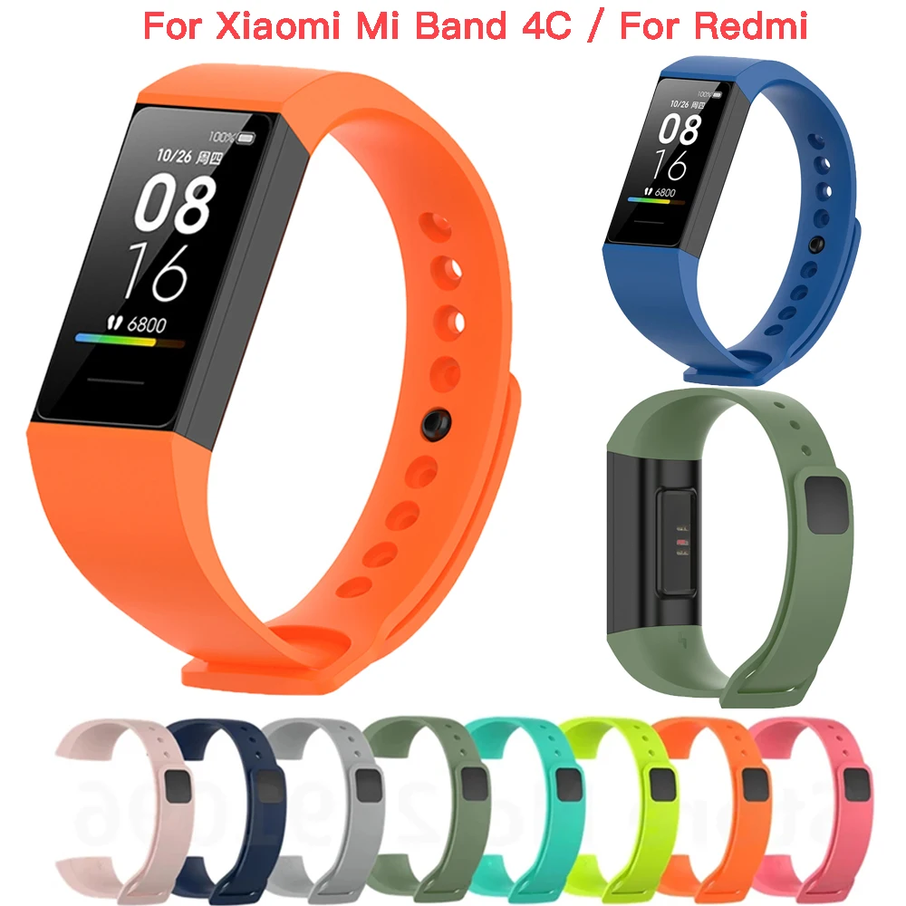 Ремешок для часов Xiaomi Mi Band 4C силиконовый ремешок сменный спортивный на запястье