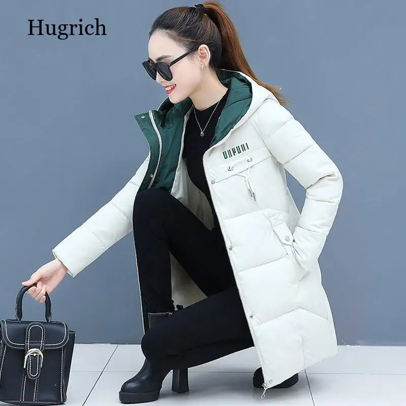 

New Winter Coat Women Jacket Thicken Parkas Casual Hooded Wadded Jacket Female Long Park Outerwear Gilrs jaqueta feminina