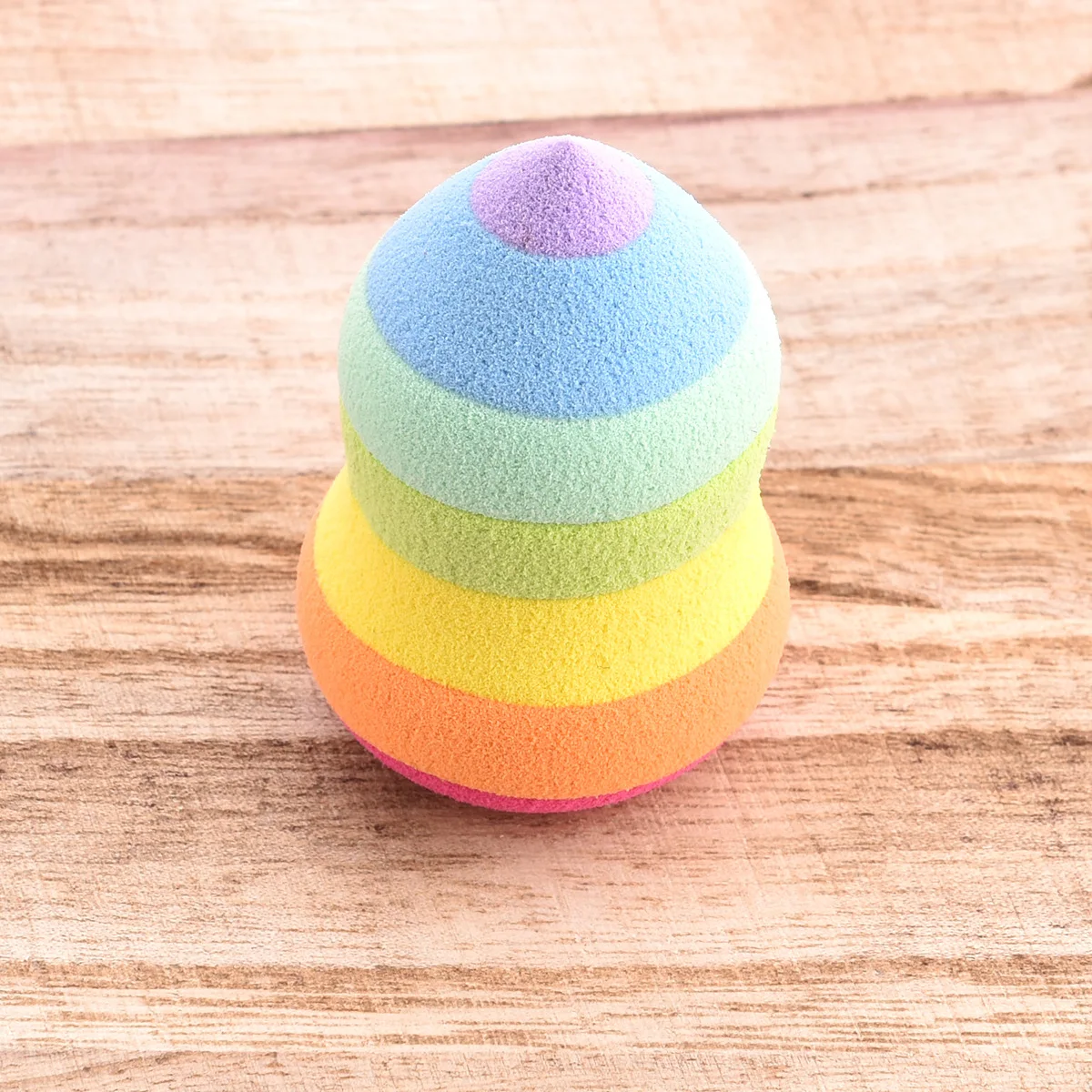 1 шт. мягкая Гидрофильная Радужная губка для макияжа BB крем Beauty Egg оптовая продажа