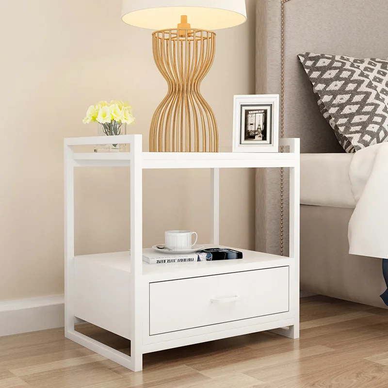 

Nordic bedroom bedside table living room mini coffee table hotel bedside sliding cabinet