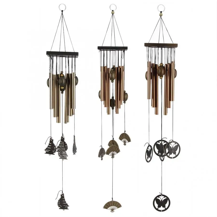 Открытый сад двора медный сплав Ветер мульти трубка ветряной колокольчик