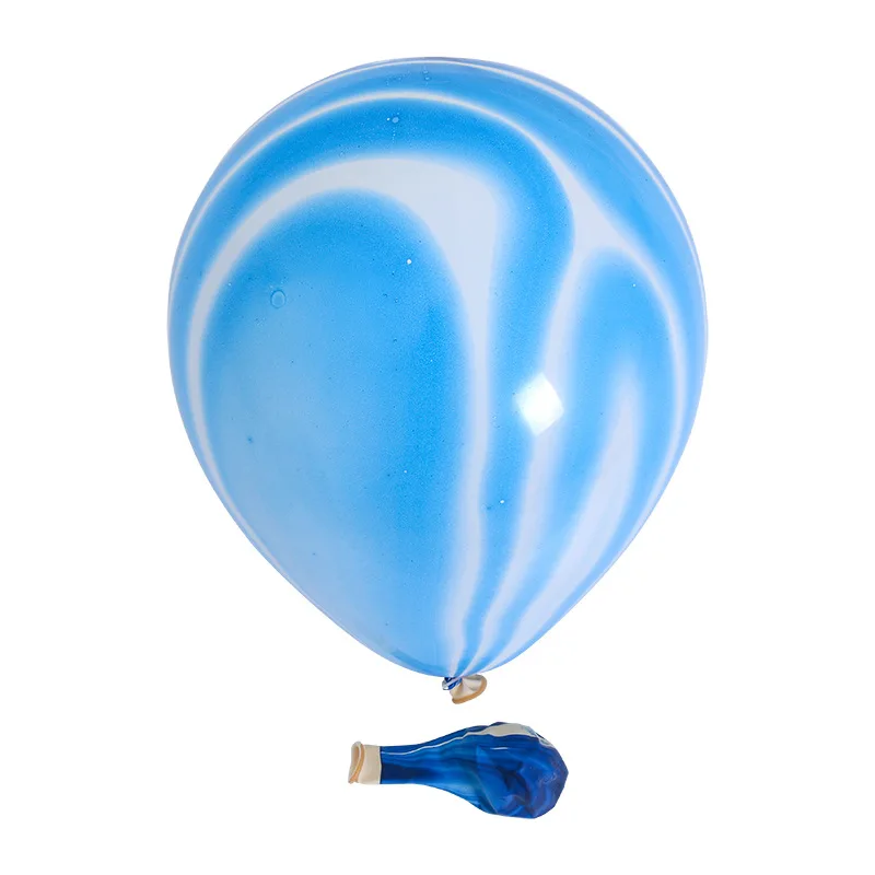 blue 30 шт. 12 дюймов мраморные латексные шары радужные мраморные шары для свадьбы Детские воздушный шар для вечеринки на день рождения рождественские украшения - Цвет: blue