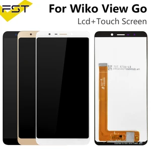 for wiko view go lcd display with touch screen digitizer mobile phone accessories for wiko view go lcd screen sensor with frame free global shipping