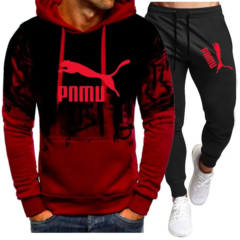 

Spring Summer Thin Men's Tracksuit 2 Pieces Set Hoodies+Pants Sport Suits Men Sweatshirt Hoodies Men's Clothing Sets Sportswear