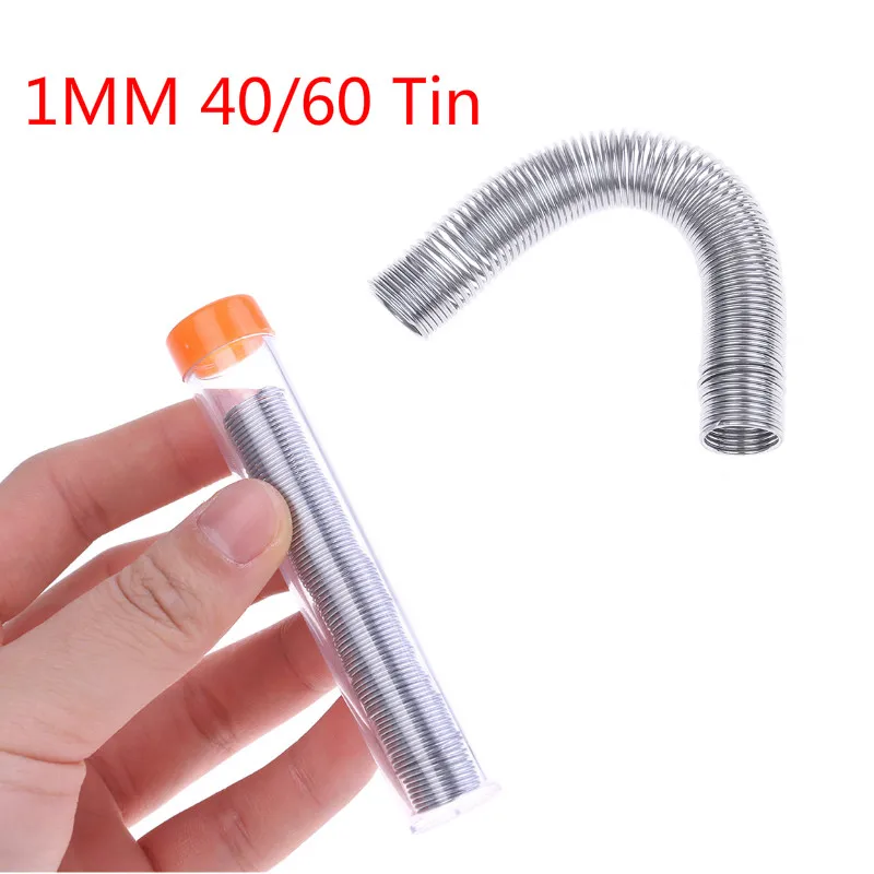 

Resin Flux Rosin Core Solder Soldering Wire & Pen Tube Dispenser Tin Lead Core Soldering Wire Tool 1.0mm 40/60 Tin