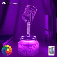 newest 3d microphone led touch sensor colorful nightlight for kids bedroom decorative lights cool gifts for child lamps desk