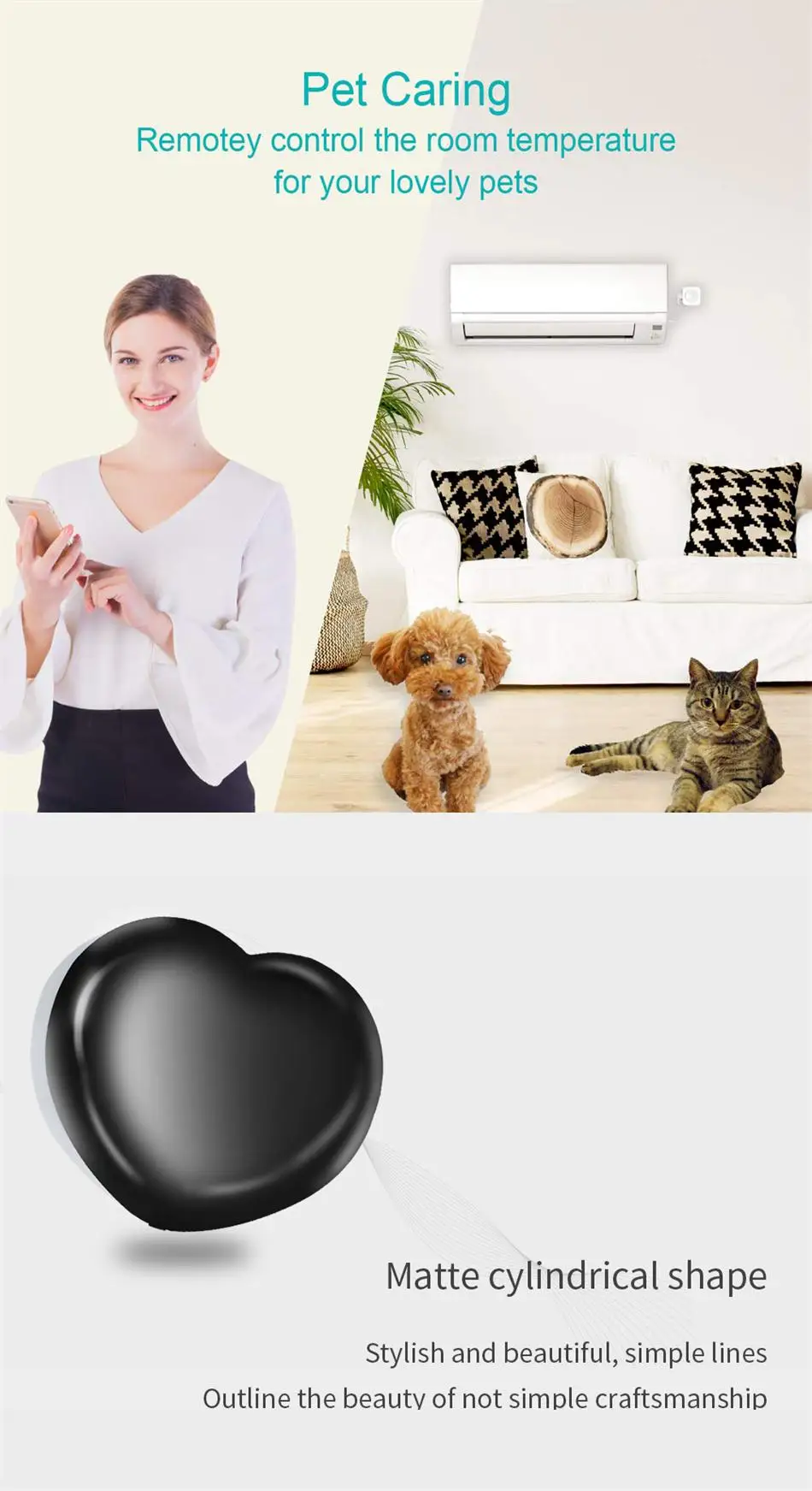 Умный дом Timethinker Tuya ИК пульт дистанционного управления работает с Amazon Alexa Google Home светодиодный светильник в форме сердца PK для Broadlink Xiaomi