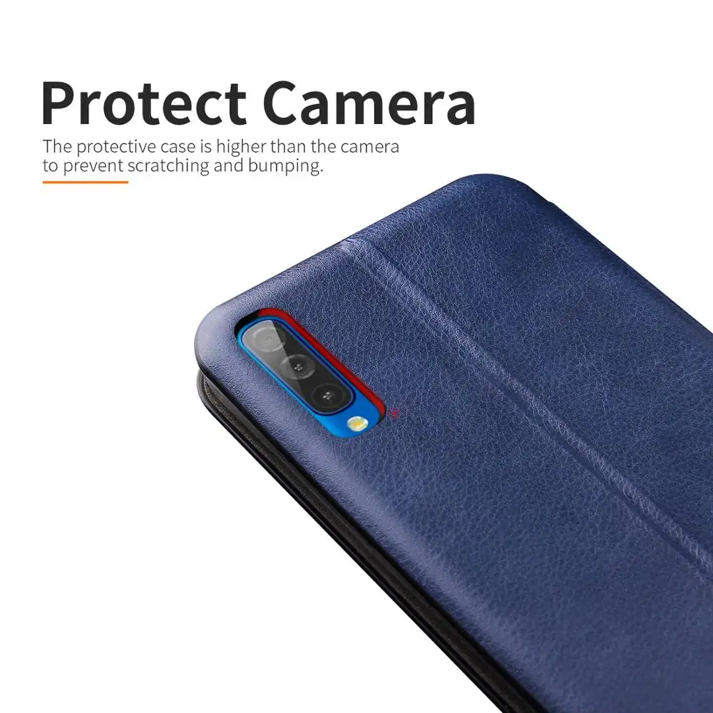 Кожаный флип-чехол для samsung Galaxy A50 A10 A30 M10 A20 A40 A30S A50S A70 M20 A20E A10S A20S Магнитный