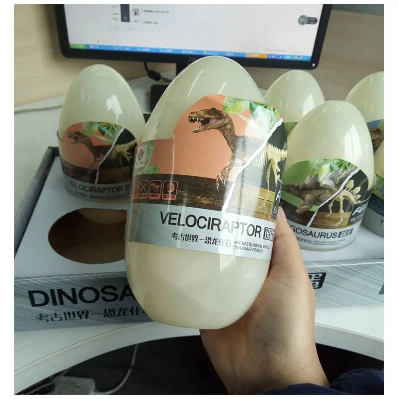 Забавные сборочные игрушки для детей динозавр яйца развивающие большие 18 см