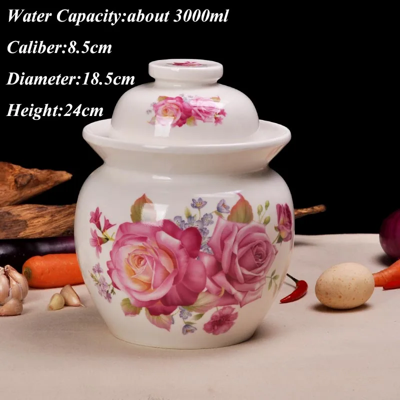 Цзиндэчжэнь Керамика солений банку герметичный бак для хранения в Корейском