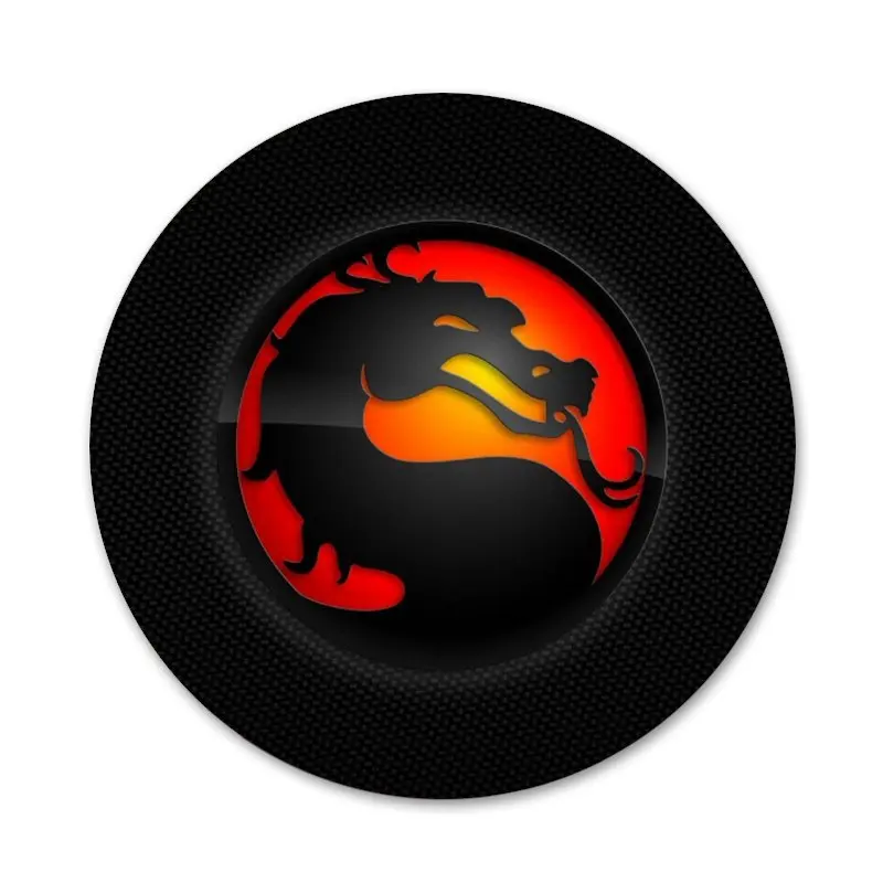 58 мм Mortal Kombat1 значок на булавке декоративные Броши Металлические Значки для