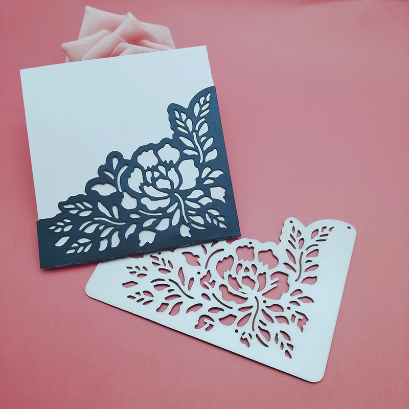 Искусственные листья розы свадебные пригласительные карты металлическая пресс