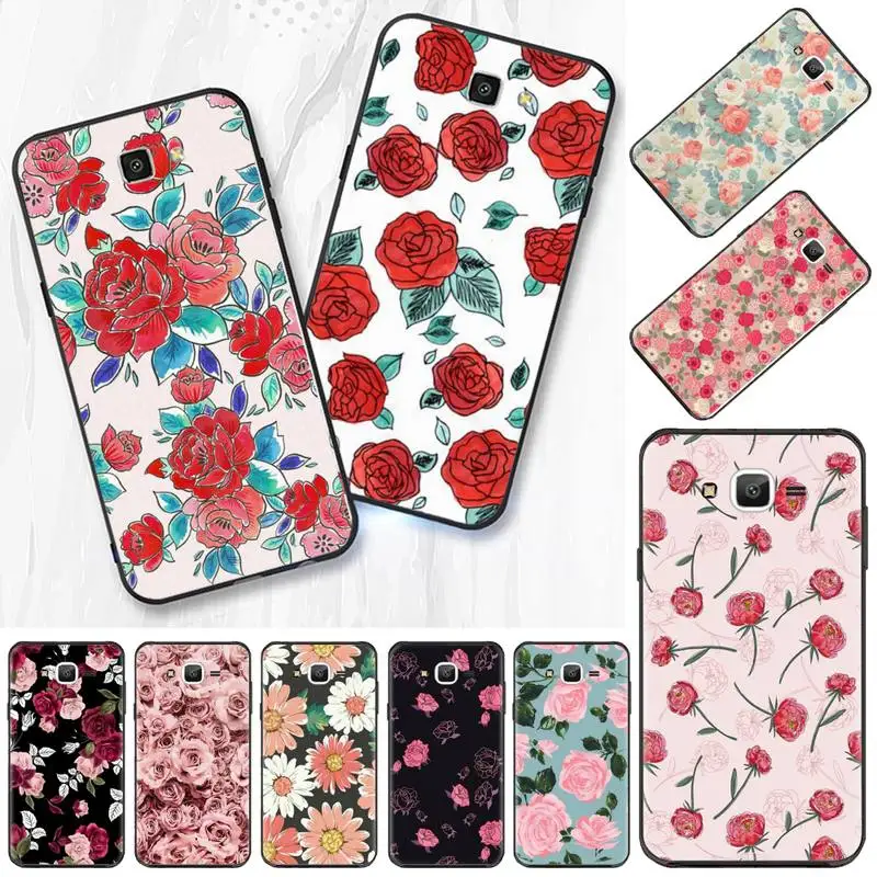 

Retro cartoon artistic flower Phone Case For Samsung Galaxy J2 J4 J5 J6 J7 J8 2016 2017 2018 Prime Pro plus Neo duo