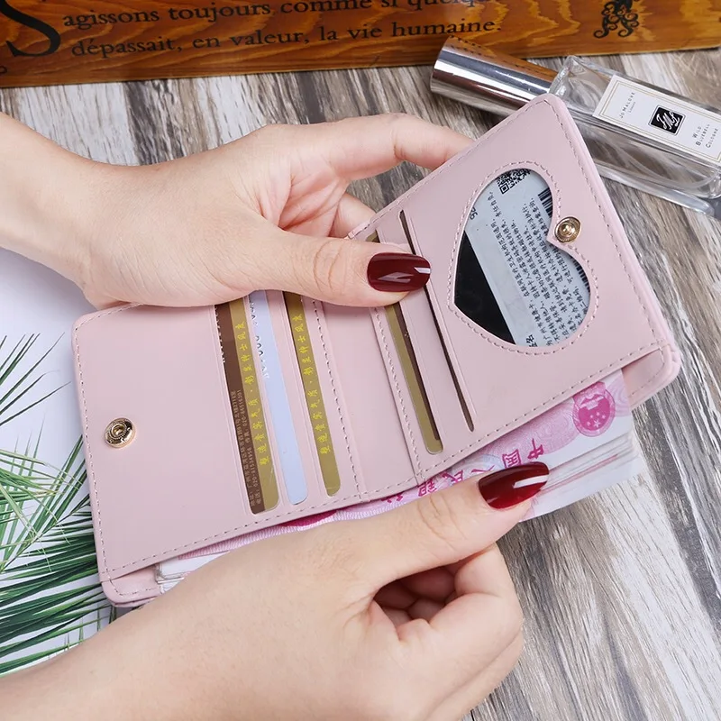 Women Wallets PU Leather Female Purse Mini Hasp Plain Color Cards Holder Fashion Coin Slim Small Ladies Wallet | Багаж и сумки