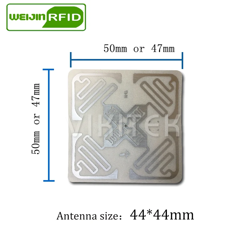UHF RFID тег EPC 6C наклейка Impinj H47 влажная инкрустация 915mhz868mhz860-960MHZ 100 шт. Бесплатная