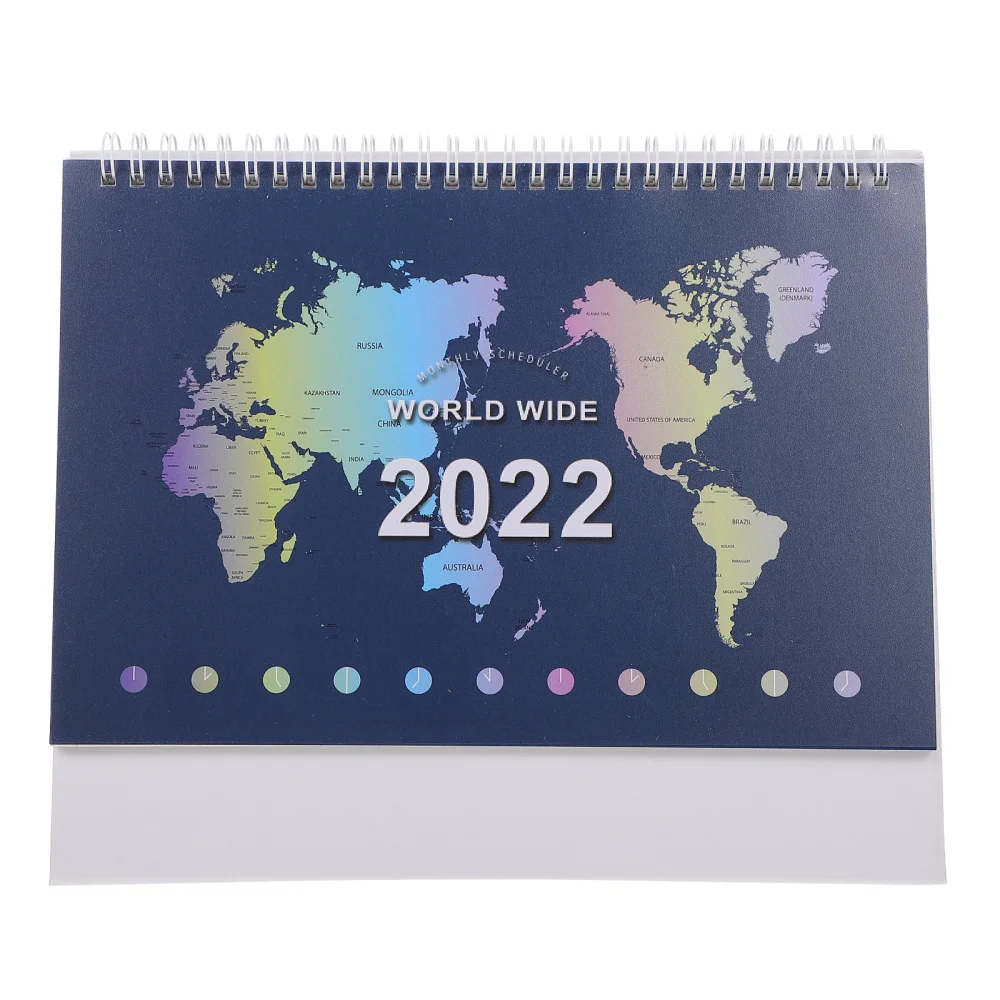 

1 Pc Desktop Decorations Desk Calendar Decoration Time Plan Calendar for Message